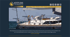 Desktop Screenshot of latitudeyacht.com